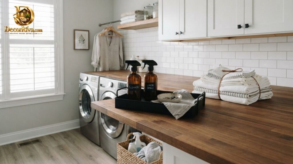 Laundry Room Countertop Organization Ideas
