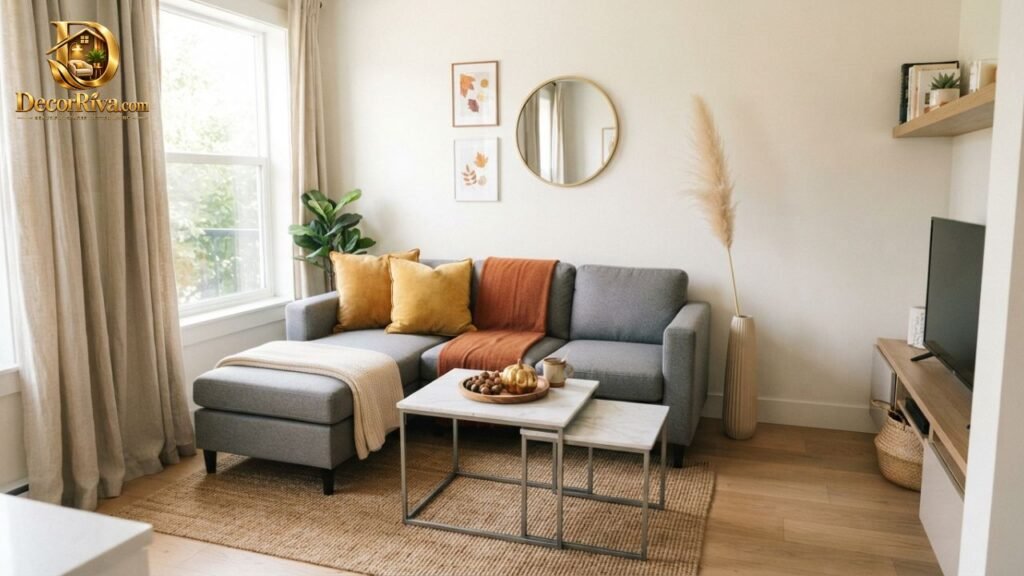 Small Living Room Fall Decor Ideas