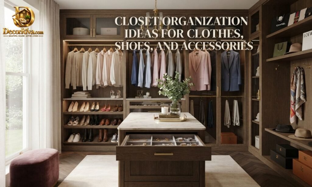Closet Organization Ideas for Clothes, Shoes, and Accessories