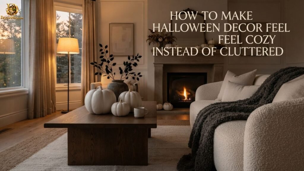 How to Make Halloween Decor Feel Cozy Instead of Cluttered