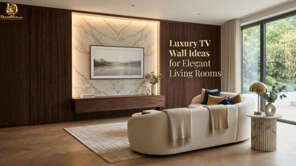Luxury TV Wall Ideas for Elegant Living Rooms