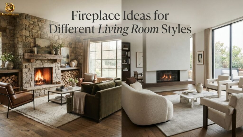Fireplace Ideas for Different Living Room Styles