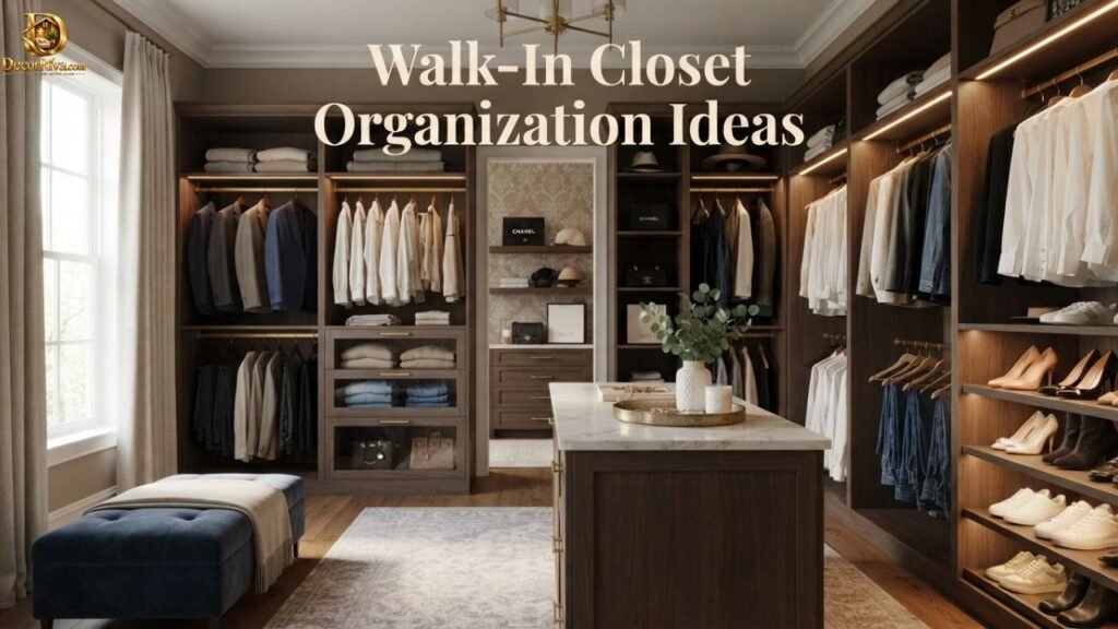 Walk-In Closet Organization Ideas