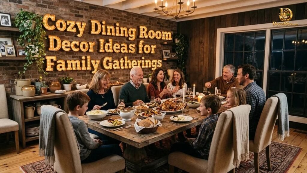 Cozy Dining Room Decor Ideas for Family Gatherings