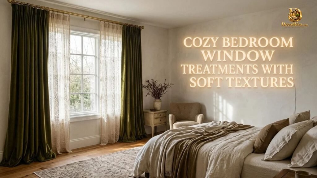 Cozy Bedroom Window Treatments With Soft Textures