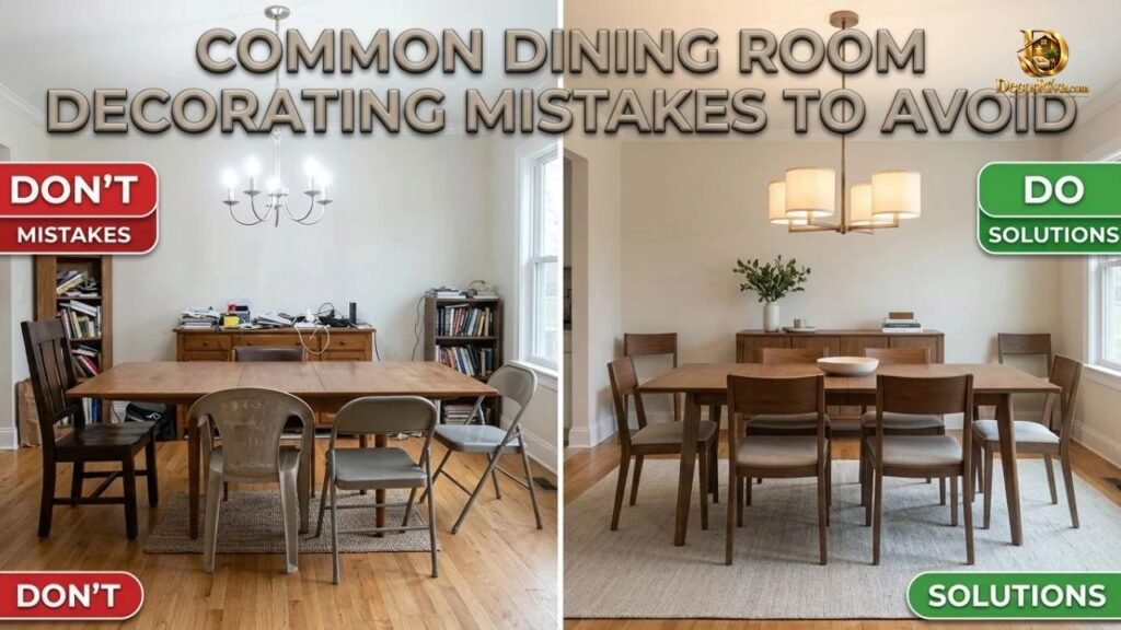 Common Dining Room Decorating Mistakes to Avoid