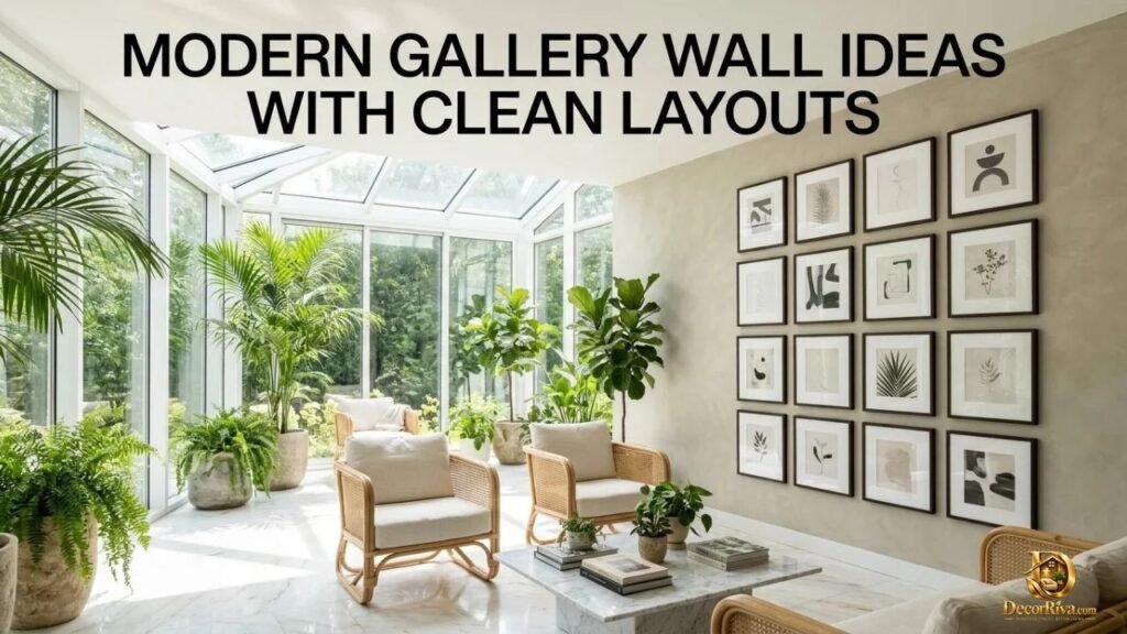 Modern Gallery Wall Ideas with Clean Layouts