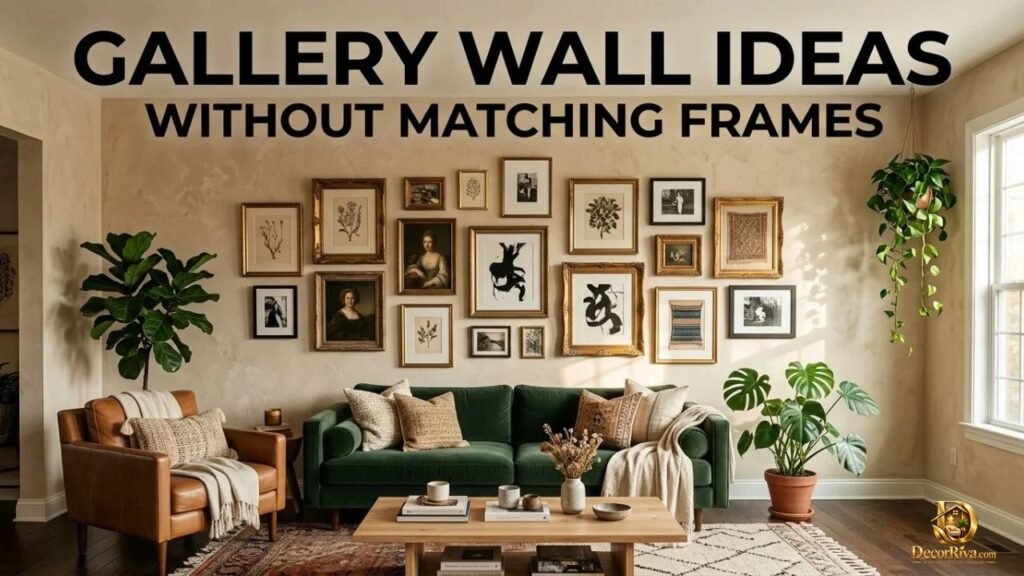 Gallery Wall Ideas Without Matching Frames