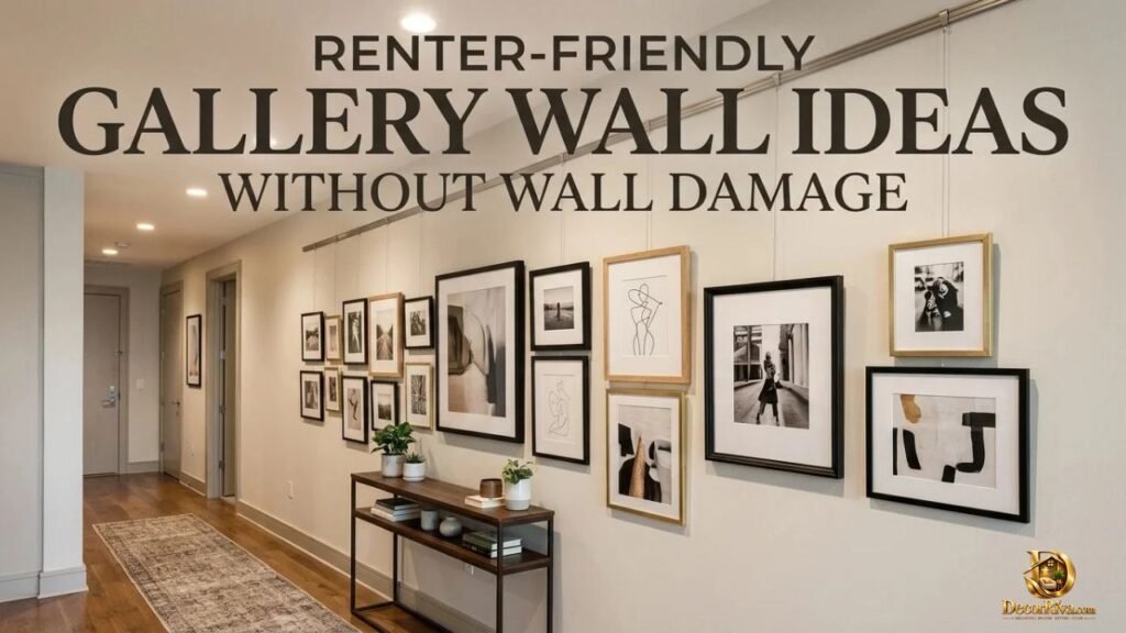 Renter-Friendly Gallery Wall Ideas Without Wall Damage