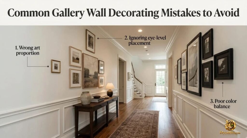 Common Gallery Wall Decorating Mistakes to Avoid