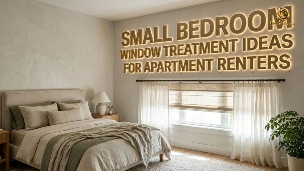 Small Bedroom Window Treatment Ideas for Apartment Renters