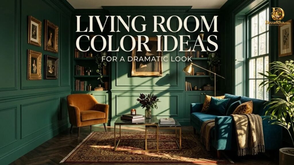 Bold Living Room Color Ideas for a Dramatic Look