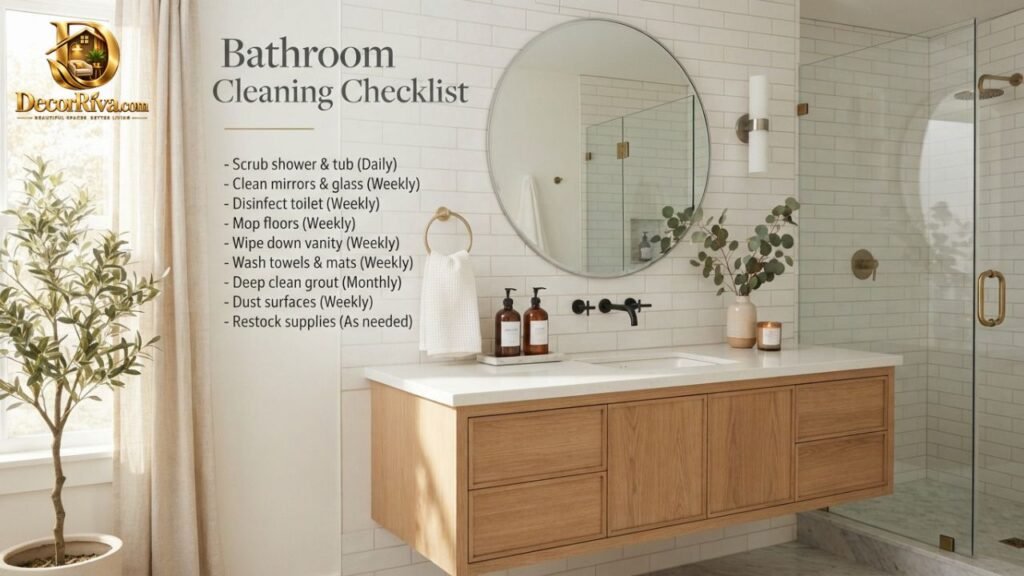 Bathroom Cleaning Checklist