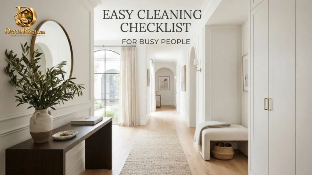 Easy Cleaning Checklist for Busy People