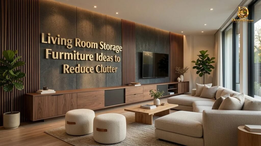 Living Room Storage Furniture Ideas to Reduce Clutter