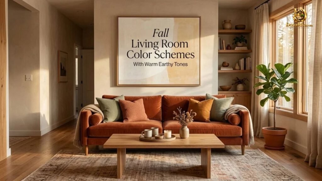 Fall Living Room Color Schemes With Warm Earthy Tones