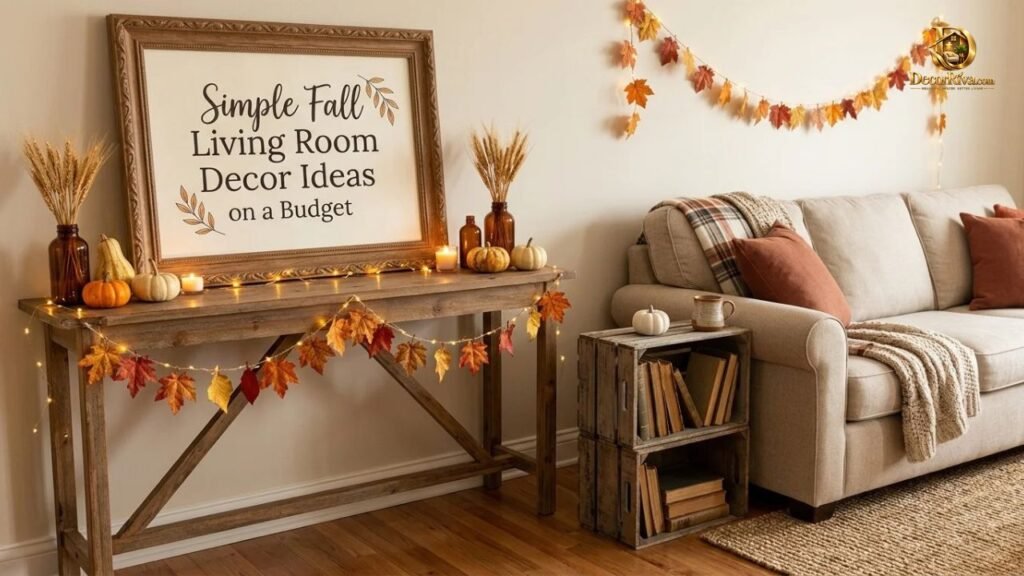 Simple Fall Living Room Decor Ideas on a Budget