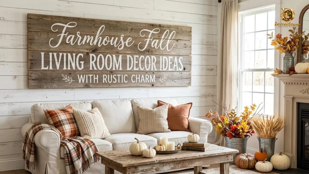 Farmhouse Fall Living Room Decor Ideas With Rustic Charm