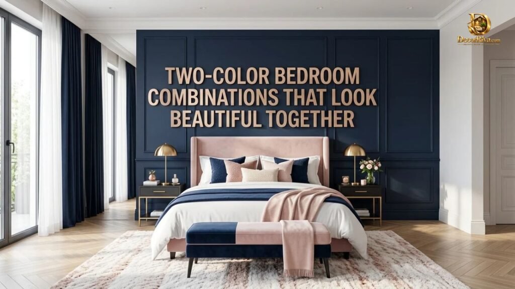 Two-Color Bedroom Combinations That Look Beautiful Together