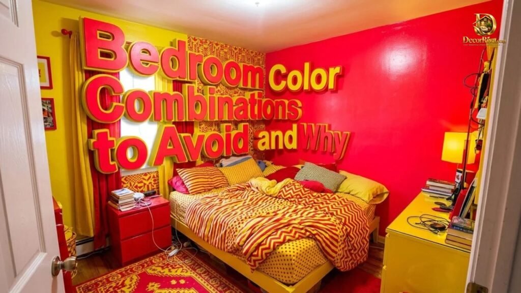 Bedroom Color Combinations to Avoid and Why